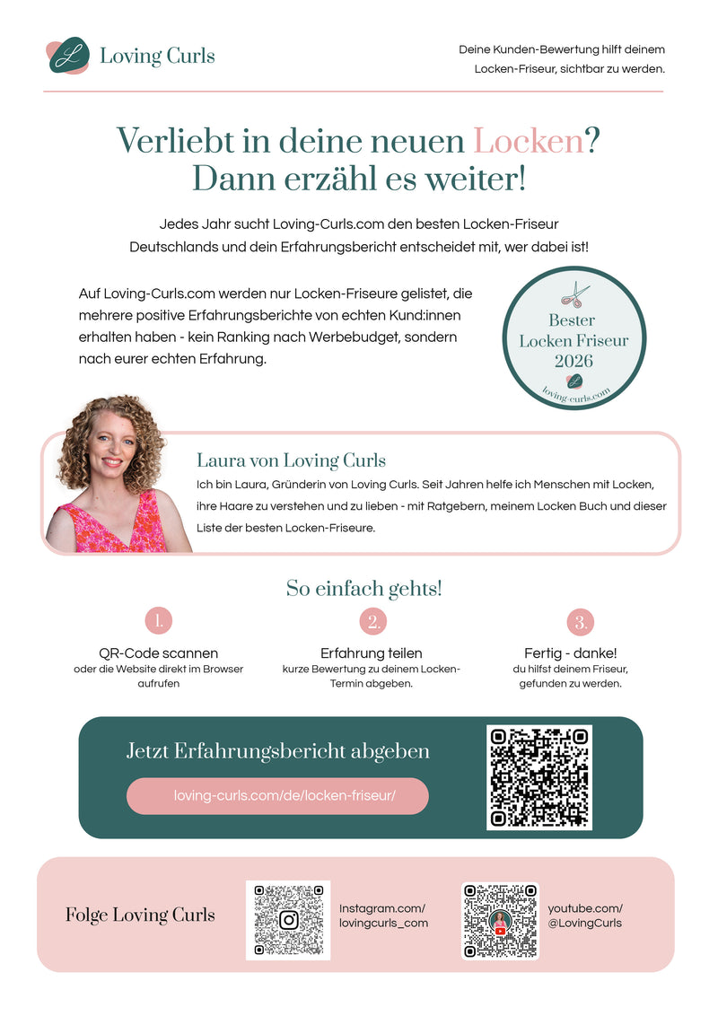 Flyer „Bester Locken-Friseur 2026" – kostenloser Download